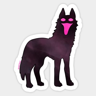 Smiling Hound Sticker